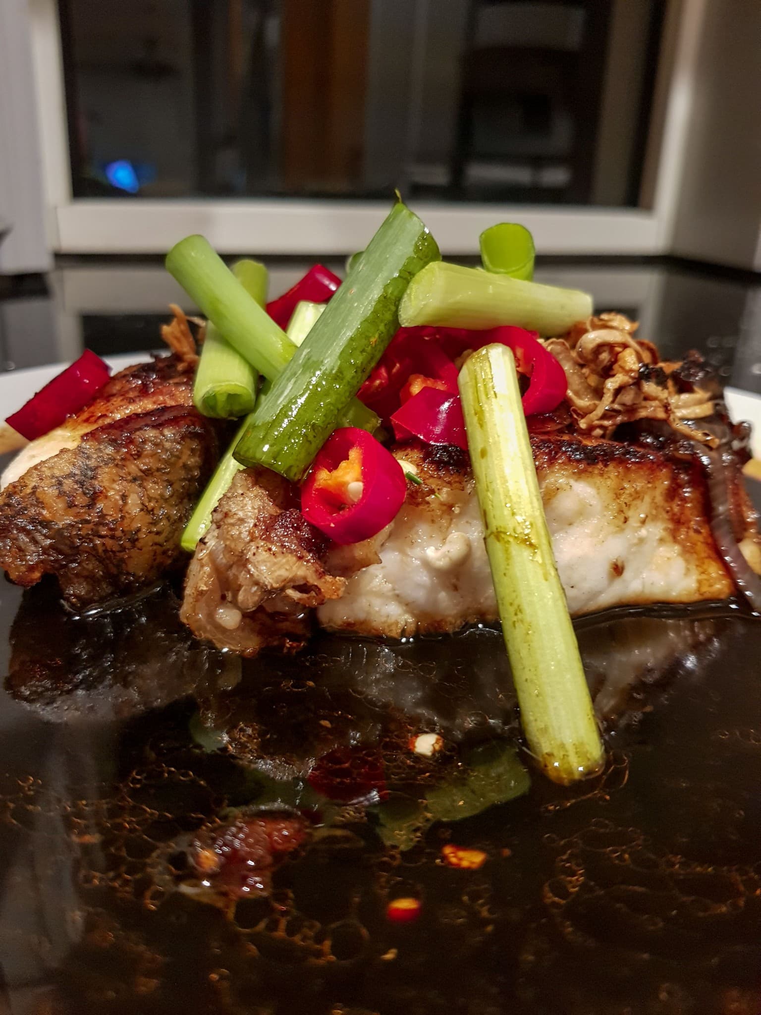 fried fish with sauce