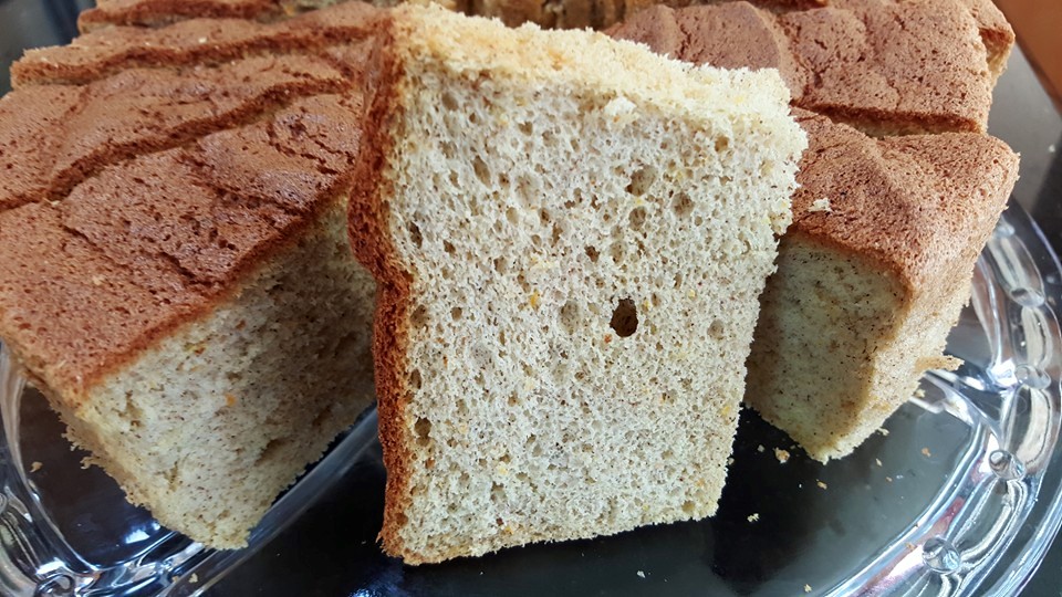 Orange Buckwheat Chiffon cake