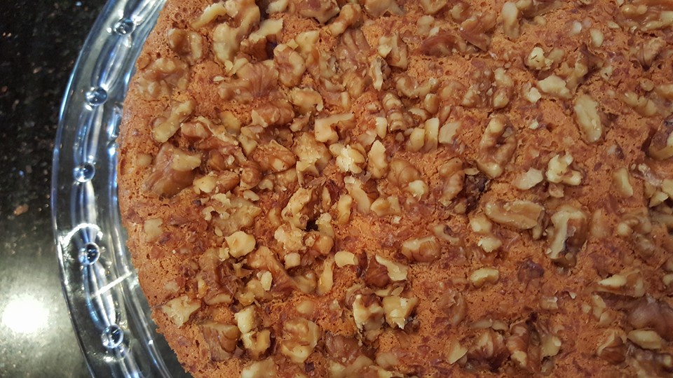 Light Butter Walnut Cake