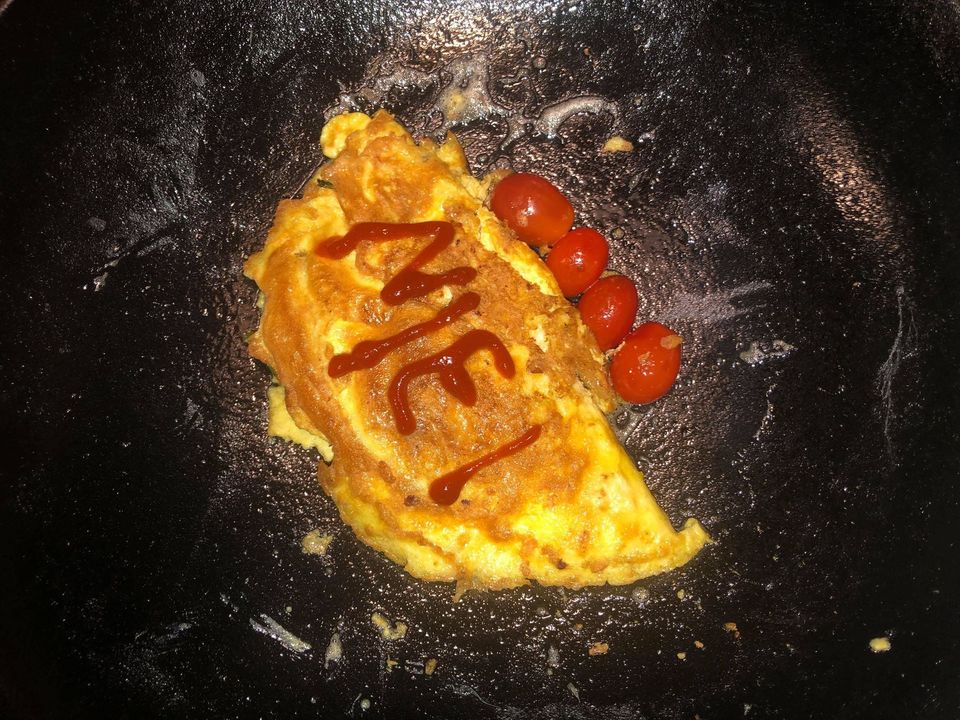 Asian Omelete, Fuzzy Melon and Sausage, Zha Jiang Minced Pork dish – Jason Nieh