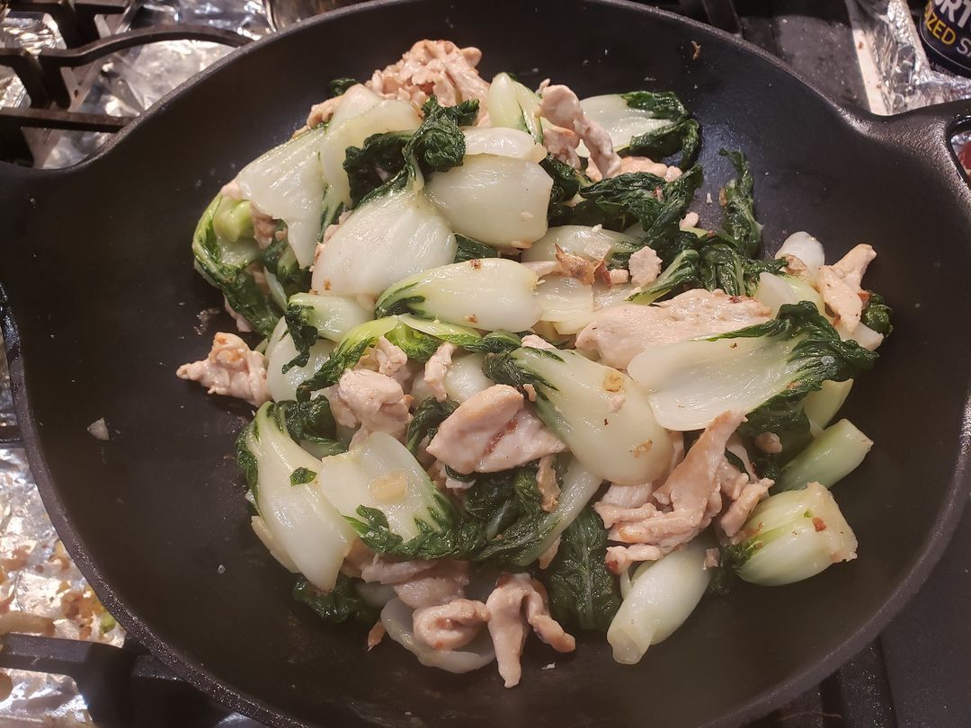 Baby Bak Choy with Chicken Breast Stir Fry – Sarah Leong