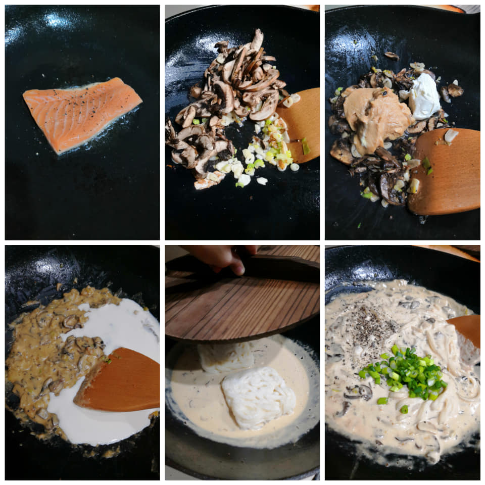 Miso Udon Pasta and Sweet Salmon – Cathylou Ca