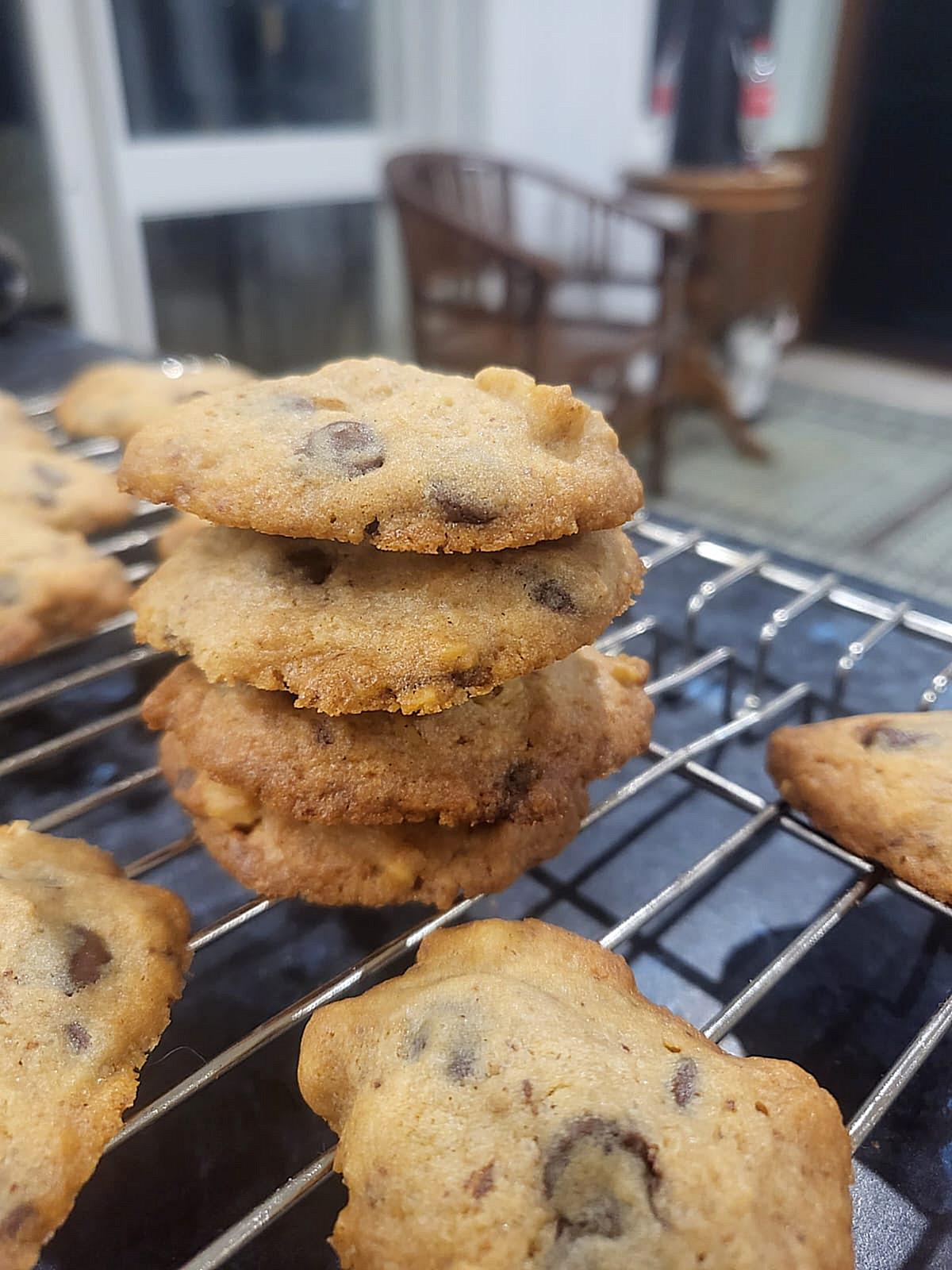 My best double chocolate chip cookies
