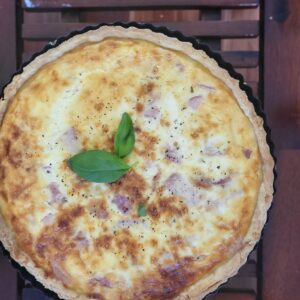 My bake. I think quiche lorraine look better from the top.